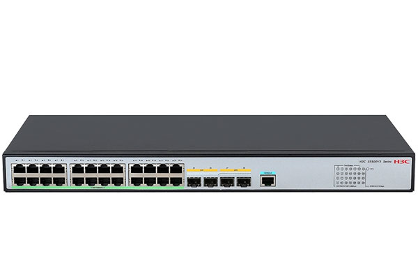 北京华三H3C LS-S5500V3-24P-SI 24口千兆电2万兆光三层核心交换机