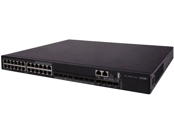 北京新华三（H3C) S5560X-30C-EI L3以太网交换机主机 (24GE(8SFP Combo)+4SFP Plus+1Slot),无电源+新华三（H3C） 光模块-SFP-GE-千兆双纤多模模块-(850nm,0.55km,LC) SFP-GE-SX-MM850-D