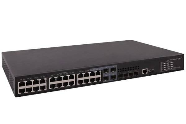 北京H3C华三S5130-28TP-EI24口全千兆+2万兆光增强型二层汇聚交换机+华三（H3C）SFP-GE-LX-SM1310-A交换机光模块 原装千兆10KM单模双纤模块LC接口 1310nm光口光纤模块商用