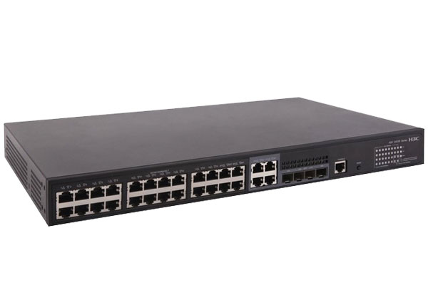 北京新华三(H3C)S5130S-28P-HPWR-EI企业级园区全千兆交换机28端口(24电口+4光口)高性能汇聚接入POE供电370W
